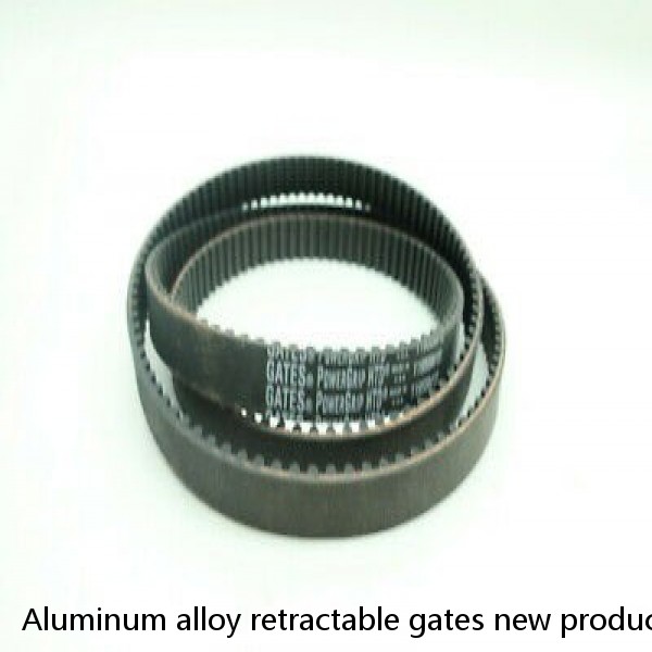Aluminum alloy retractable gates new product with LED screen