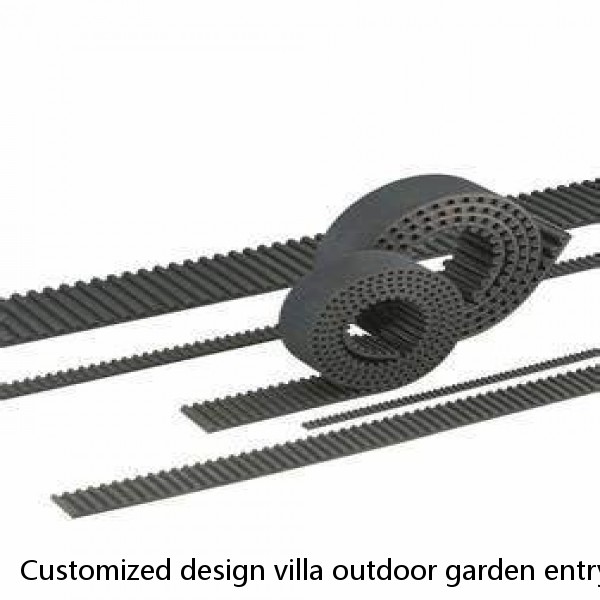 Customized design villa outdoor garden entry double security wrought iron gates