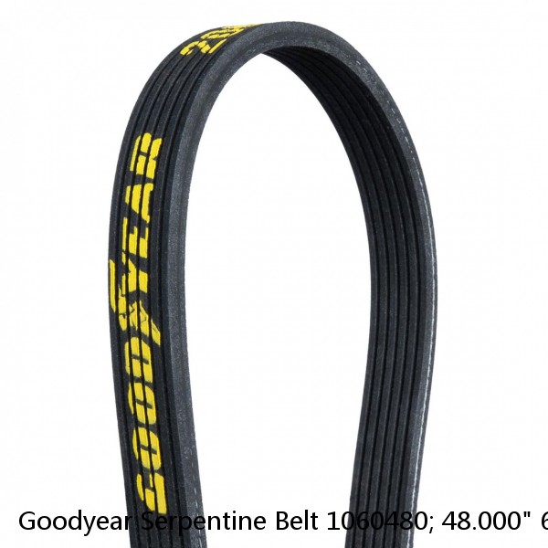Goodyear Serpentine Belt 1060480; 48.000" 6-Rib Multi V-Belt EPDM